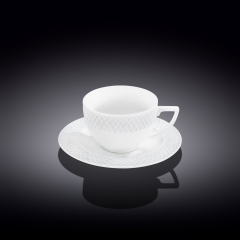 Tea cup & saucer set of 6 in gift box wl‑880105/6c Wilmax (photo 1)